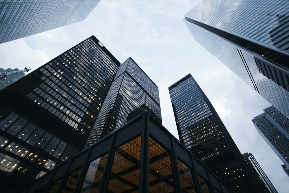 Architectural detail of a city office building